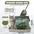 HEAVY Dootie Bags with EZ Tie Handles. Clean and Convenient for Pet Dog Poop, Cat Litter. Multi-Use. Great for Swivel Bin and Gogo Stik Scoopers. Made with Cornstarch. Strong, Leakproof and Very Large