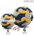 Snuffle Ball for Dogs - Soft Polar Fleece Interactive Puzzle Toy for Mental Stimulation & Boredom - Safe, Plastic-Free Foraging Game & Slow Feeder to Keep Pets Busy Indoors