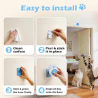 Interactive Cat Toys for Indoor Cats, Remote & 4Modes Automatic Flying Bird | No-Drill Doorway Cat Toy with Adjustable Speed, USB Rechargeable Electric Door Hanging Toy for Bored Kitten and Adult Cat