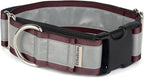 If It Barks - 1.5" Reflective Martingale Collar with Quick Snap Buckle for Dogs - Adjustable - Made in USA - Strong, Durable, and Comfy - Ideal for Training - Fits Most Breeds - Small, Burgundy