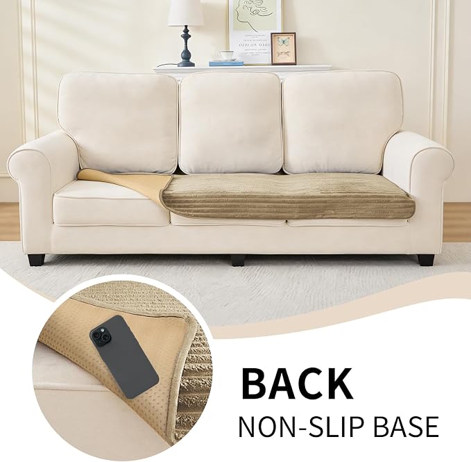 100% Waterproof Couch Covers for Dogs, 35"×70.9" Washable Couch Cover, Non Slip Sectional Couch Covers for 3 Cushion Sofa Cover Pet Friendly, Cat and Dog Couch Bed Cover-Camel