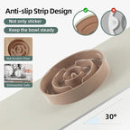 Havniva Elevated Slow Feeder Dog Bowls, Ceramic Dog Bowl Slow Feeder Set | 1.6 Cups Raised Slow Feeding Bowl for Medium Breed, 7.3” Dog Water Bowl with Wooden Stand, Puzzle Dog Slow Feeder, Non-slip
