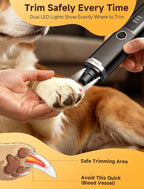 Dog Nail Grinder Whisper Quiet & Safe for Sensitive Dogs & Cats