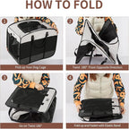DONORO Dog Kennels and Crates for Medium Dogs, Portable Pop Up Indoor Pet Cage with Sturdy Wire Frame, Collapsible Travel Crate Soft Sided Cat Bag Escape Proof (Gray, 32.0" L x 21.0" W x 26.0" H)