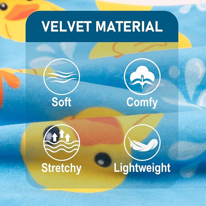 KYEESE Dog Pajamas Blue Floating Duck Puppy Onesie Pets Pjs Doggie Jammies Velvet Pet Costume Comfy Pets Onesie Stretchy Pet Coat Soft Dogs Clothes Dog Pajamas Small Sized Dogs, Small