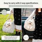 Elevated Dog Car Seat for Small Dogs up to 25 lbs — Memory Foam Cushion, Safety Tether & Non-Slip Base, Machine-Washable Waterproof Pet Travel Bed for Cars, SUVs & Trucks