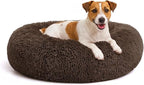 MIXJOY Orthopedic Dog Bed Comfortable Donut Cuddler Round Pet Beds Ultra Soft Washable Dog and Cat Cushion (20''/23''/27''/30'') (27'', Coffee)