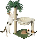 Fantasreen Cat Tree 28'' with Hammock & Interactive Toy for Indoor Cats