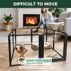 FXW AuraSpace Pro Clear Acrylic Indoor Dog Playpen, 24" H, 8 Panels | Open View, No Climbing Bars, Heavy-duty Metal, DIY Layouts, Easy Access, For Puppies & Small Dogs, Patented