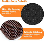 Cat Litter Mat, Double Layer Honeycomb Litter Box Mat | 24x18”, Efficient Litter Trapping, Easy to Clean, Waterproof, Non-Slip, Soft on Paws, Scratch Resistant, Brown, Large
