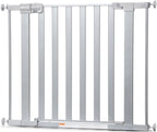Safety 1st Walk Through Baby Gate with Door, Adjustable Pressure Mount Lift, Dog Gates, Fits 29"-38" Wide, 1-Pack, Silver