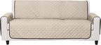 Furhaven Water-Resistant & Reversible Sofa/Couch Cover Protector for Dogs, Cats, & Children - Two-Tone Pinsonic Quilted Living Room Furniture Cover - Espresso/Clay, Sofa