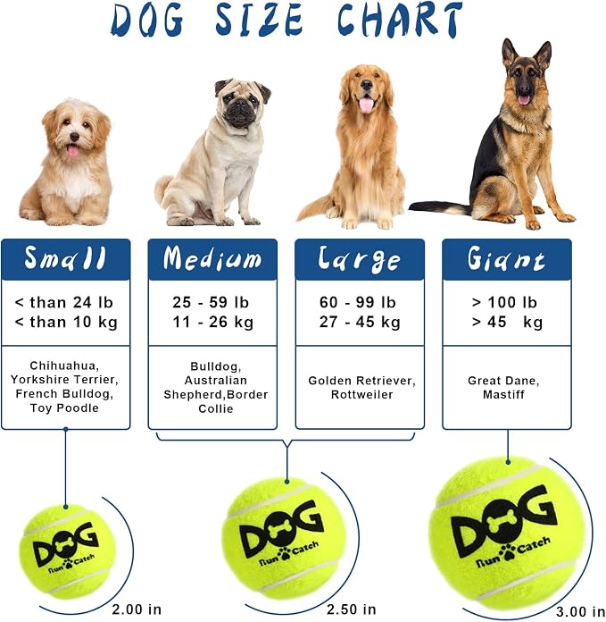 INSUM Squeaky Tennis Balls for Dogs 6 Pack 2.5" Squeaky Balls for Dogs | SGS Non-Toxic Test Pass, Multi Bright Colors Perfect for Outdoor & Indoor Play