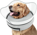 Supet Raised Inflatable Dog Cone Collar to Stop Licking, Soft Dog Cone Alternative After Surgery, Pet Neck Donut Collar for Small Medium Large Dogs