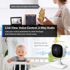 Tapo 2K Indoor Security Camera, Baby Monitor, Dog Camera, Wired, C110P4 | Motion Detection, 2-Way Audio Siren, Night Vision, Cloud & SD Card Storage(Up to 512GB), Works w/Alexa & Google Assistant