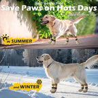 EXPAWLORER Anti Slip Dog Socks to Prevent Licking Paws, Dog Shoes for Hot Pavement, Dog Booties for Small Medium Large Senior Dogs, Traction Control Boots & Paw Protectors for Hardwood Floors
