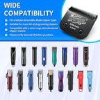 Size 15 Detachable Pet Grooming Clipper Blade with Steel Cutter, 3/64 Inch (1.2 mm) Cut Length, Black, Compatible with Andis, Oster A5, Wahl KM10, 3 Pack