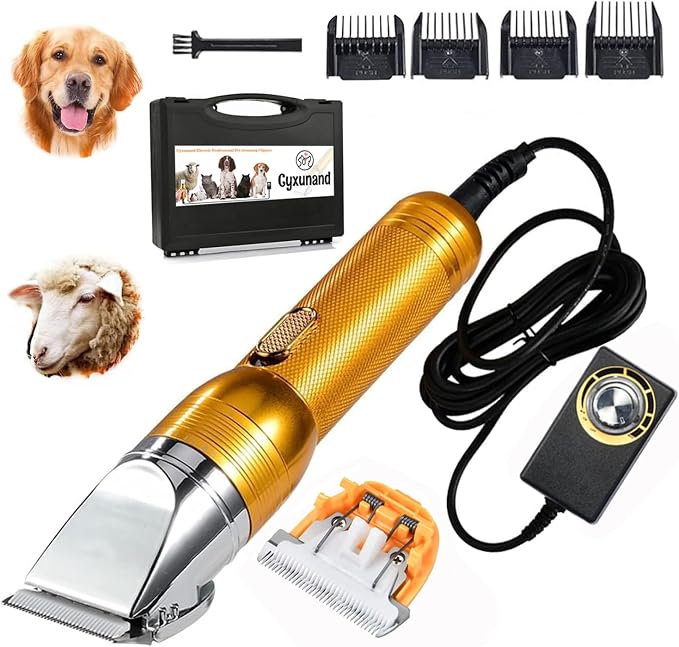 Dog Grooming Clippers Sheep Shears Horse Pet Thick Hair Trimmer | Powerful Electric professional dog clippers,heavy duty cat shaver,long matted thick coat Farm Livestock fur trimmers