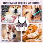 PAWCHIE Dog Grooming Hammock Harness for Dogs & Cats with Pet Nail Clipper Trimmer- Breathable Cat Hanger Sling for Trimming Clipping Nails-Dog Hammock Restraint Bag for Small Medium Large Dog, Pink M
