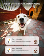 ARENTI 360° View 4MP 5G WiFi 6 Pet Camera P2F 2PC with 64G Local Storage | Pan/Tilt, Auto Tracking, AI Human/Motion/Sound Detection, Night Vision, 2-Way Audio, Custom Zones, Timer Cruise, Sleep Mode