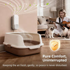 uahpet Cat Litter Deodorizer, No Ozone Air Purifier Plug in, Nano-Tech Cat Odor Eliminator for Litter Box, Filterless Odor Remover with 5ft Cord, Safe & Quiet Air Freshener for Pet Homes