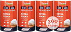 4 inch Lint Roller Refills Only for Scotch Brite, Everyday Clean Lint Roller Refills 4 Pack, Pet Hair Pickup Extra Sticky 90 Sheets per Refill, 360 Adhesive Sheets Total (1 3/4 inch Inside Diameter)