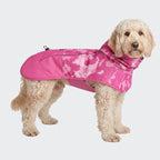 Spark Paws Dog Raincoat, Waterproof Windproof Rain Jacket, for Small Medium Large Extra Large Dogs, Reflective Breathable Full-Body Coverage Dry Suit - Camo Pink - 2XL