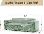 Plastic Couch Cover, Plastic Couch Covers for Pets, Cats, 84.5 x 40 x 36 in | Houseables Clear Sofa Protector for Moving, Loveseat Protector, Storage, Pets, Spills, Heavy Duty, Waterproof, Vinyl, Thick
