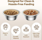 600 PCS Disposable Pet Feeding Bowls Bulk for Cats & Dogs, Leak Resistant | Printed Paper Cat Food Bowl Liners, Wet & Dry Food, Small Pet Bowl Covers, Easy Clean Feeding Supplies, Brown Pattern