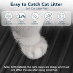 UPSKY Large Cat Litter Mat 31" x 24 Waterproof and Washable, Soft on Paws | Litter Catcher Pad, Cat Litter Trapping Mat, Scatter Control, Fits Most Litter Boxes, Use for Dogs & Cats, Black