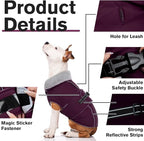 Lelepet Dog Jackets for Small Dogs Waterproof Dog Coat with Adjustable Fit | Reflective Fleece Vest with Adjustable Buckle Hook & Loop Windproof Cold Weather Coats for Small Medium Large Dogs, Shih Tzu