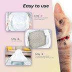 Cat Litter Box Liners, 30 Count 41" x 19" Large Extra Durable Litter Pan Bags with Drawstring Heavy Duty Liner Bags for Pet Litter Tray