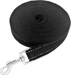 Nylon Training Dog Leash for Small Medium Dogs, 15ft 20ft 30ft 50ft 100ft Reflective Long Leash Dog/Puppy Lead for Obedience Recall Training, Camping