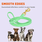 Viper Biothane K9 Working Dog Leash Waterproof Lead for Tracking Training Schutzhund Odor-Proof Long Line with Solid Brass Snap for Puppy Medium and Large Dogs, 20ft Sea Foam Green