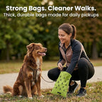 Pogi’s Dog Poop Bags – Leak-Proof & Extra Thick Pet Waste Bags with 2 Holders (Unscented, 50 Rolls, 750-Count)