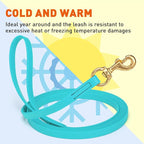 Viper Biothane K9 Working Dog Leash Waterproof Lead for Tracking Training Schutzhund Odor-Proof Long Line with Solid Brass Snap for Puppy Medium and Large Dogs, 20ft Sky Blue