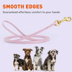 Viper Biothane K9 Working Dog Leash Waterproof Lead for Tracking Training Schutzhund Odor-Proof Long Line with Solid Brass Snap for Puppy Medium and Large Dogs, 20ft Pastel Purple