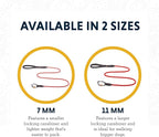 Ruffwear, Knot‑a‑Leash, Climbing‑Inspired Rope Leash, 5 ft Reflective Rope, Secure Auto‑Locking Swivel Carabiner, Tubular Handle, Accessory Loop for Pick‑Up Bags, Pink, Large
