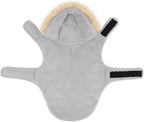 HDE Dog Puffer Jacket Fleece Lined Warm Dog Parka Winter Coat with Harness Hole Pastel Rainbow - XL