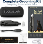 Dog Nail Grinder for Large Dogs, Quiet 6-Speed with LED Light | Low-vibration, powerful grinding, rechargeable design, and dust guard for cleaner, more comfortable at-home nail care