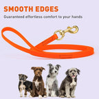 Viper Biothane K9 Working Dog Leash Waterproof Lead for Tracking Training Schutzhund Odor-Proof Long Line with Solid Brass Snap for Puppy Medium and Large Dogs, 10ft Hunter Orange