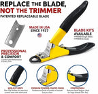 Deluxe Dog Nail Clippers for Large Dogs - Professional USA-Made Guillotine Trimmer - Heavy Duty Steel, Yellow