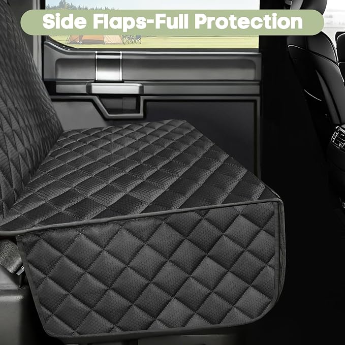 Dog Car Seat Cover for Trucks Ford F150/Chevrolet Silverado 1500 | Ram 1500/GMC Sierra 1500, Waterproof Nonslip Heavy Duty Back Seat Cover for Dogs