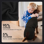 FUAMEY Dog Recovery Suit Male,Dogs Surgery Neuter Suits Puppy Spay Shirts | for Female Protect Dog's Skin Anti Licking Abdominal Wounds Doggie Onesie Pet Bodysuit Alternative to Cone Black XS