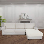 Easy-Going Sectional Couch Covers for Dogs L Shape Sofa Cover Reversible Sofa Slipcover Chaise Lounge Cover Furniture Protector Cover for Pets Dog Cat (42 x 52inches, Ivory/Ivory) | Soft Sofa Slipcover For Dogs, Fits Left/Right Chaise Lounge Protector,...