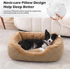 INVENHO XL Dog Beds Large Sized Dog, Washable Orthopedic Warming Soft Sleeping Durable with Anti-Slip Bottom
