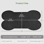 PWTAA Dog Food Mat Anti-Slip Silicone Dog Bowl Mat Thicker Pet Placemat Waterproof Cat Feeder Pad with Raised Edge Puppy Kitten Feeding Mats Suitable Small Medium-Sized Dogs Cats Eating Tray - 2PCS