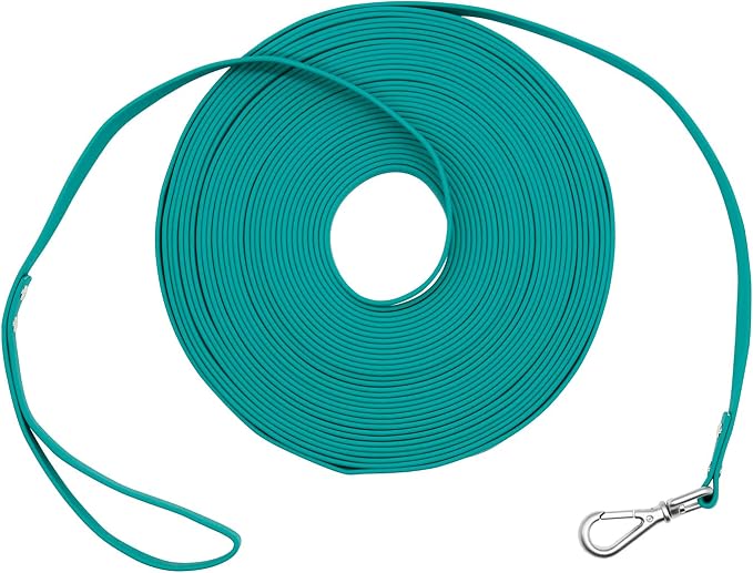 Waterproof Long Dog Leash Recall Training Lead 5 10 16 30 50 Foot for Large Medium Small Dogs Outdoor Training Walking Playing and Camping