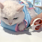 Cinf Cat Restraint Grooming Bag, Anti-Scratch Tool for Nail Trimming | Safe grooming restraint bag controls cat movement for bathing, nail trimming, injections and veterinary examinations