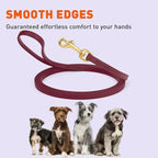 Viper Biothane K9 Working Dog Leash Waterproof Lead for Tracking Training Schutzhund Odor-Proof Long Line with Solid Brass Snap for Puppy Medium and Large Dogs, 15ft Merlot Burgundy